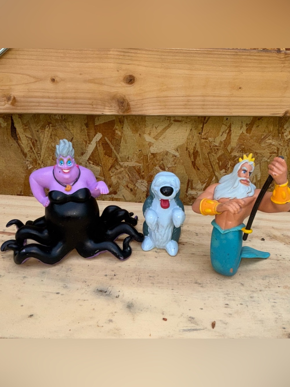 Bundle of The Little Mermaid PVC Toys cake Toppers.